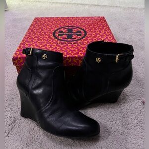 Tory Burch Milan wedge booties